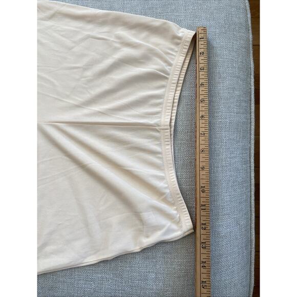 Vintage Vanity Fair Size 7 Long Half Slip Pettipant Shorts Bloomer Ivory Lace - Picture 7 of 8